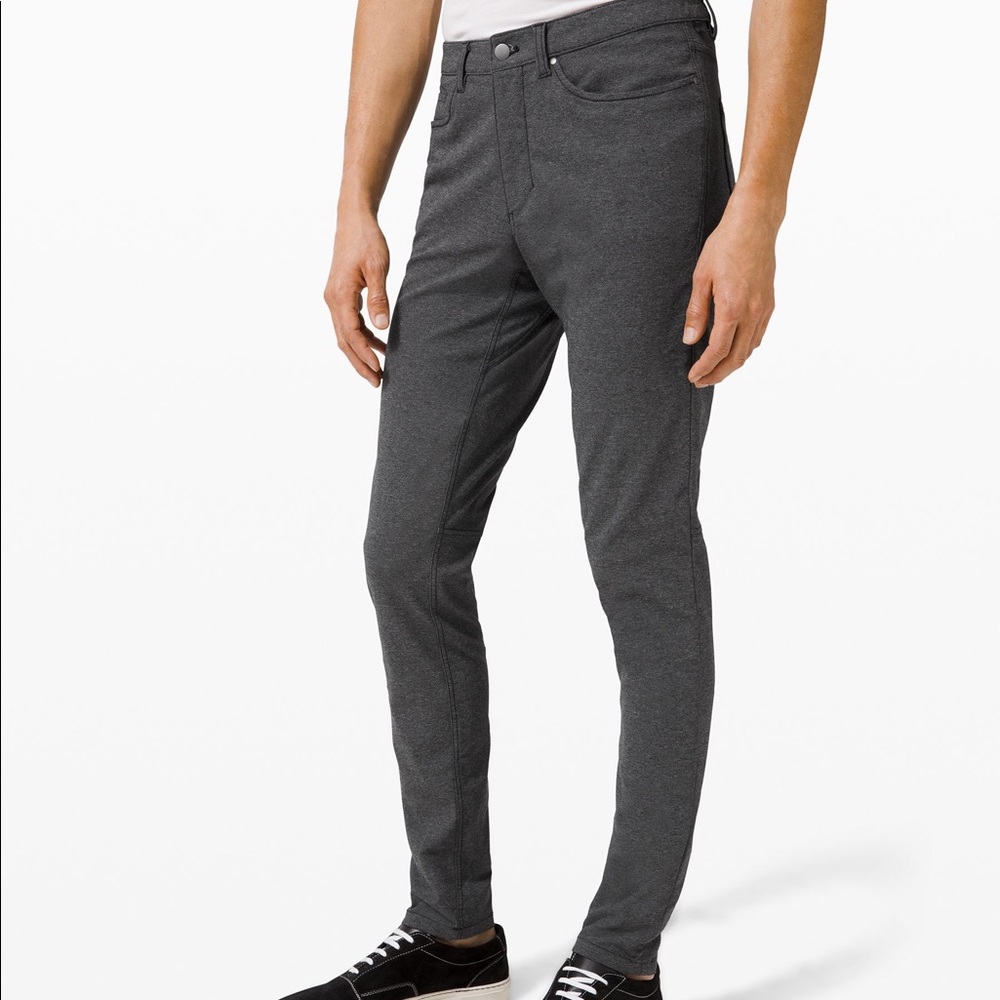 Mens lululemon ABC Pant 32”x34” Gray Skinny Fit Pant